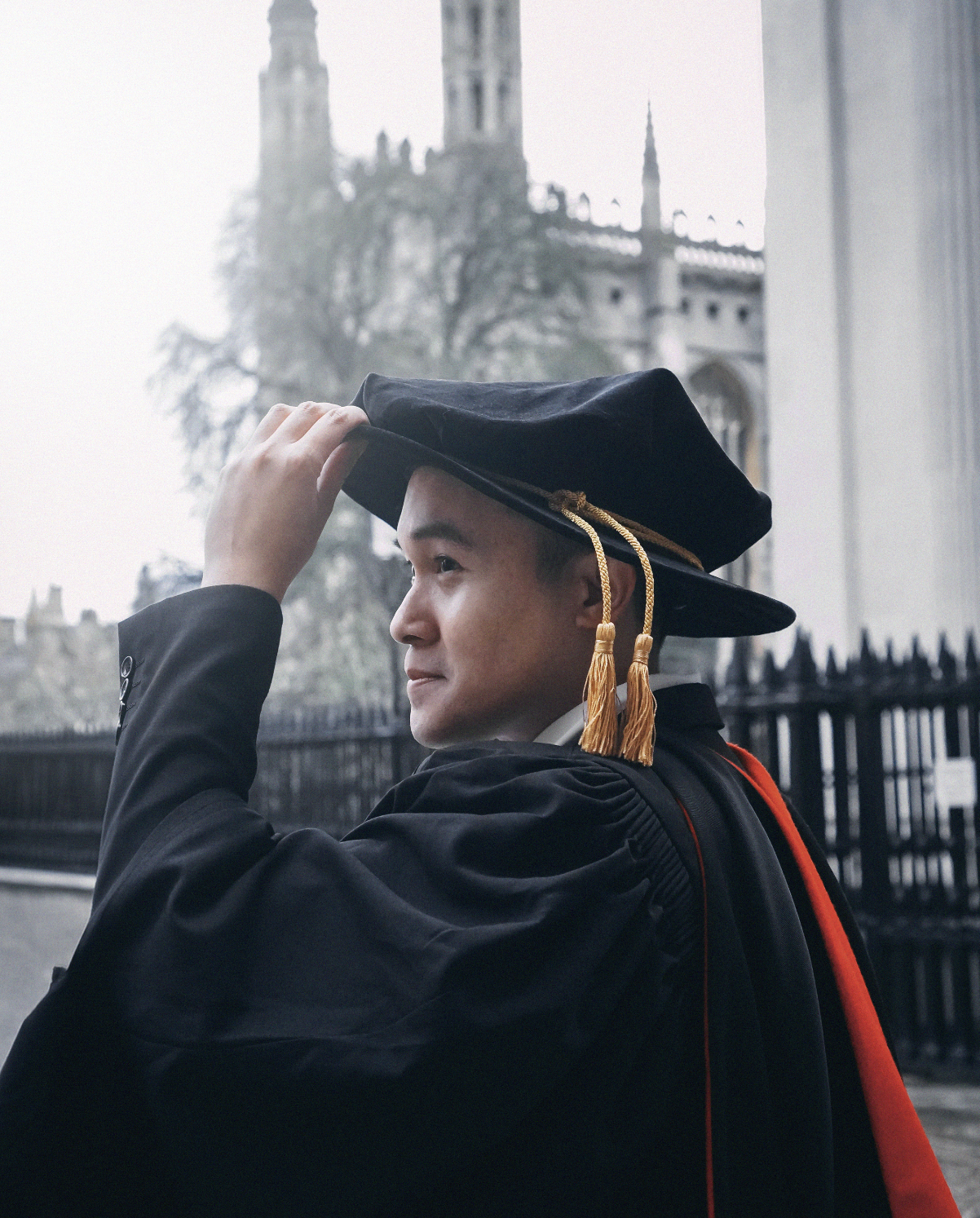 Aiman Syafiq at Cambridge graduation